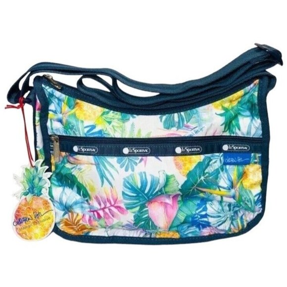 LESPORTSAC Lauren Roth Hawaiian DELUXE Everyday Crossbody Bag Tropical - Picture 1 of 11